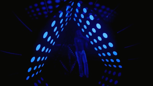 Video Reference: Blue, Cobalt blue, Electric blue, Light, Technology, Organism, Darkness, Visual effect lighting, Circle, Graphics