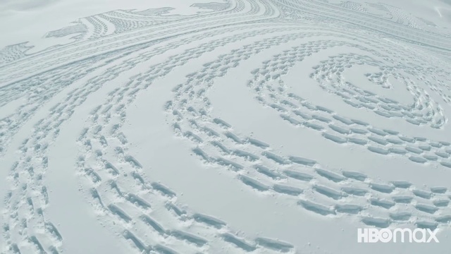 Video Reference: Automotive tire, Snow, Slope, Terrain, Art, Glacial landform, Freezing, Landscape, Ice cap, Frost