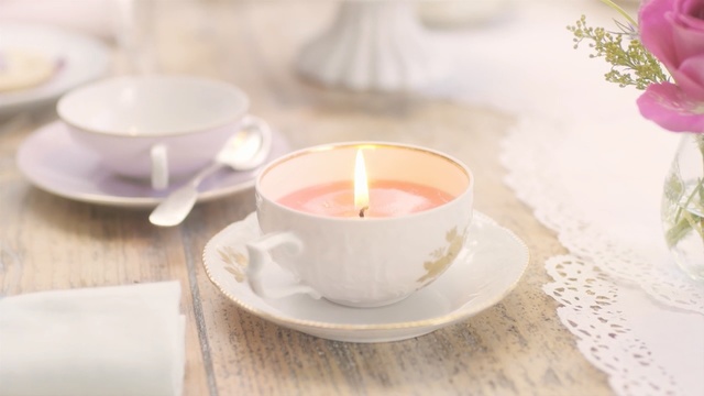 Video Reference: Cup, Teacup, Candle, Lighting, Saucer, Porcelain, Coffee cup, Tableware, Cup, Serveware