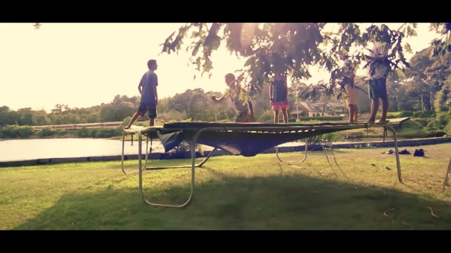 Video Reference: nature, mode of transport, grass, morning, water, sky, sunlight, tree, plant, recreation, Person