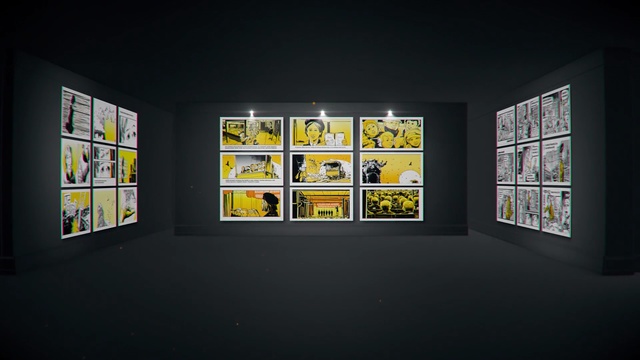 Video Reference: Yellow, Art exhibition, Exhibition, Art gallery, Art, Visual arts, Modern art, Collection, Room, Building