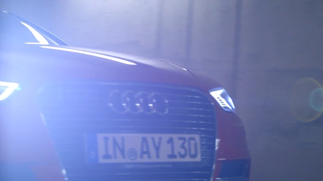 Video Reference: Land vehicle, Vehicle, Car, Blue, Automotive lighting, Automotive design, Hood, Audi, Automotive exterior, Electric blue