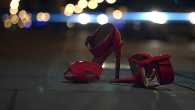 Video Reference: Footwear, Red, High heels, Light, Carmine, Shoe, Sandal, Leg, Night, Photography