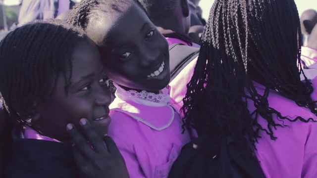 Video Reference: Purple, Violet, Interaction, Human, Black hair, Fun, Cool, Smile, Child, Love