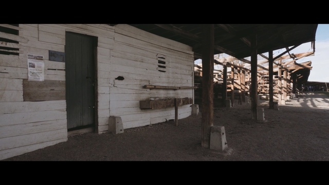 Video Reference: architecture, wall, structure, sky, wood, facade, house, window, building, screenshot, Person