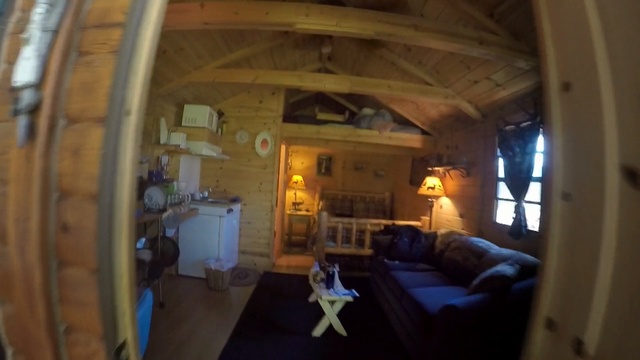 Video Reference: Room, Property, Attic, House, Building, Photography, Log cabin, Architecture, Cottage, Home, Person