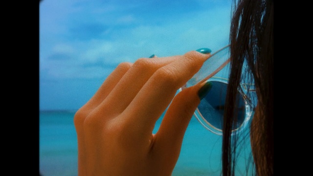 Video Reference: blue, nose, hand, finger, close up, azure, sky, ear, girl, nail