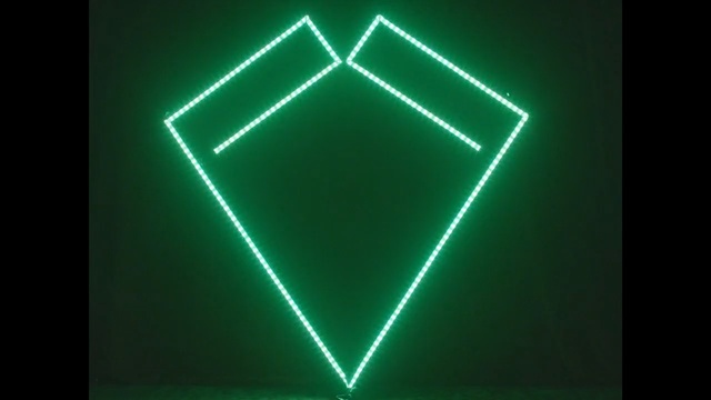 Video Reference: green, light, laser, neon, technology, triangle