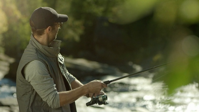 Video Reference: grass, recreation, fishing rod, tree, gun, recreational fishing, fishing, plant