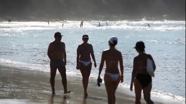 Video Reference: People on beach, Beach, Fun, Wave, Vacation, Ocean, Sea, Shore, Water, Summer, Person