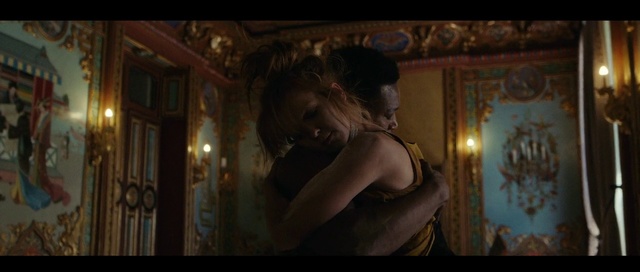 Video Reference: Romance, Interaction, Scene, Room, Photography, Darkness, Animation, Screenshot, Fictional character, Black hair