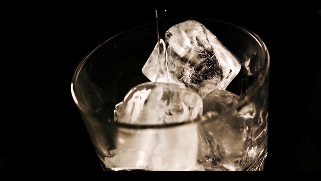 Video Reference: Water, Ice cube, Glass, Still life photography, Black-and-white, Photography, Transparent material, Drink
