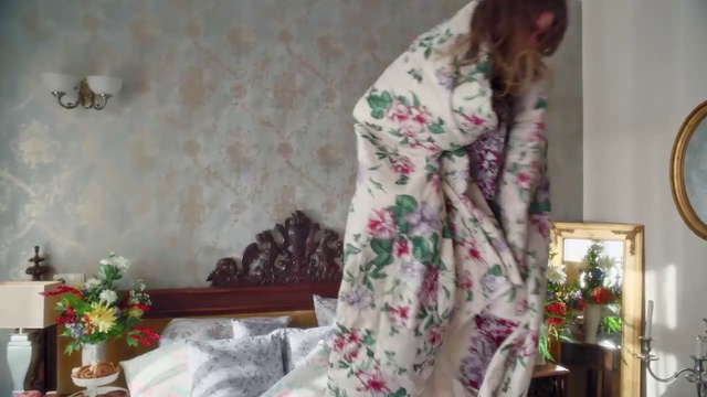 Video Reference: Clothing, Floral design, Room, Textile, Outerwear, Dress, Flower Arranging, Floristry, Flower, Interior design