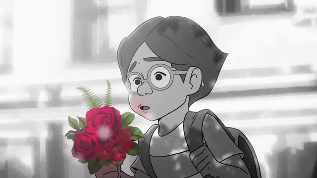 Video Reference: Animated cartoon, Cartoon, Animation, Illustration, Anime, Plant, Fictional character, Flower, Smile, Drawing