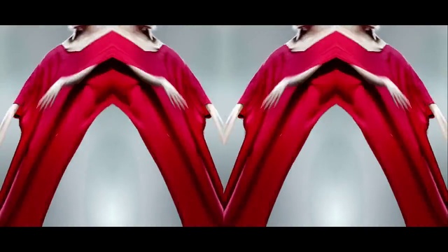 Video Reference: Red, Pink, Outerwear, Fashion, Shoulder, Magenta, Textile, Costume, Fictional character, Sleeve