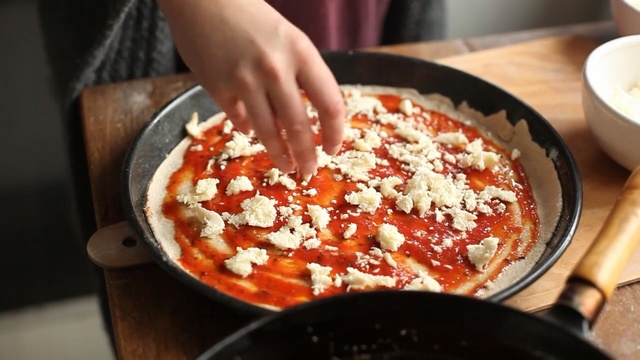 Video Reference: Dish, Food, Cuisine, Ingredient, Pizza, Cookware and bakeware, Recipe, Pizza cheese, Produce, Italian food