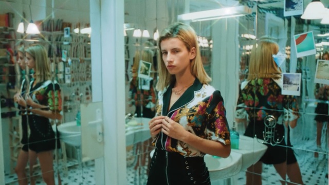 Video Reference: Fashion, Shoulder, Blond, Dress, Fashion accessory, Style