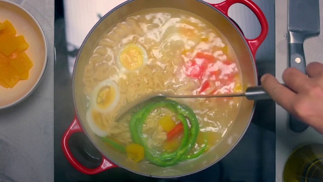 Video Reference: Food, Dish, Cuisine, Ingredient, Egg drop soup, Misua, Recipe, Breakfast, Soup, Meal, Person