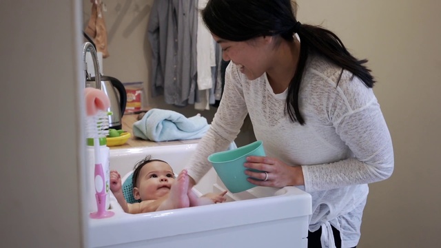 Video Reference: Child, Baby, Birth, Bathing, Toddler