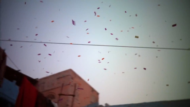 Video Reference: red, white, sky, wall, pink, ceiling, atmosphere, morning, line, square, Person