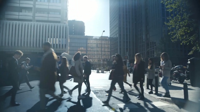 Video Reference: Metropolitan area, People, Photograph, Pedestrian, Crowd, City, Urban area, Daytime, Human settlement, Snapshot