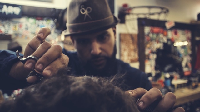 Video Reference: snapshot, male, fun, interaction, crowd, human behavior, cool, girl, facial hair, Person