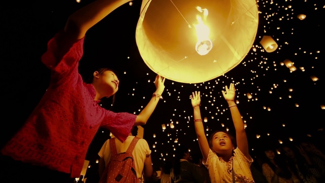 Video Reference: Balloon, Light, Fun, Party supply, Night, Space, Performance, World
