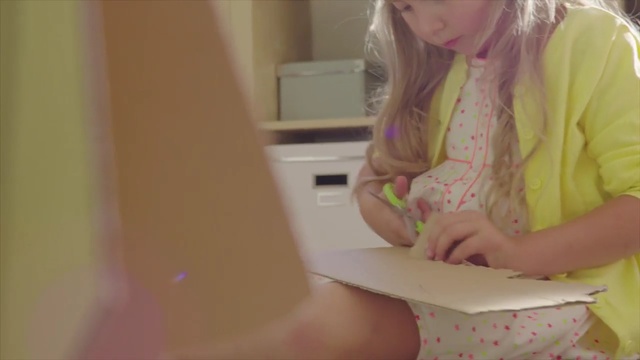 Video Reference: Pink, Skin, Child, Blond, Hand, Toddler, Sitting, Long hair, Smile