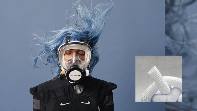 Video Reference: Mask, Gas mask, Personal protective equipment, Clothing, Costume, Helmet, Headgear, Photography, Oxygen mask, Person