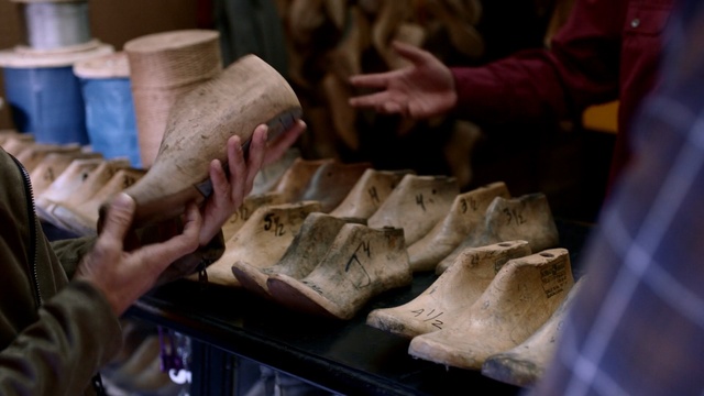 Video Reference: man, men, shoes, people, hand, close up, Person