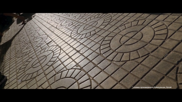 Video Reference: black and white, cobblestone, pattern, line, monochrome, road surface, circle, material, monochrome photography, angle, Person