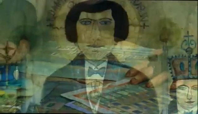 Video Reference: Portrait, Painting, Art, Head, Watercolor paint, Visual arts, Cheek, Eye, Iris, Illustration, Person