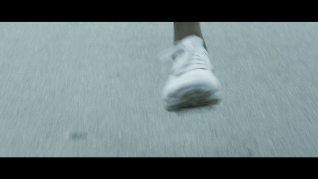 Video Reference: White, Footwear, Shoe, Leg, Sock, Ankle, Human leg, Foot, Joint, Hand