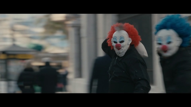 Video Reference: Clown, Mask, Performing arts, Smile, Fun, Costume, Mime artist, Headgear, Fur, Fictional character, Person