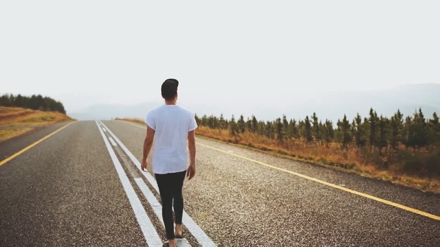 Video Reference: Road, Asphalt, Standing, Sky, Morning, Infrastructure, Thoroughfare, Walking, Photography, Recreation