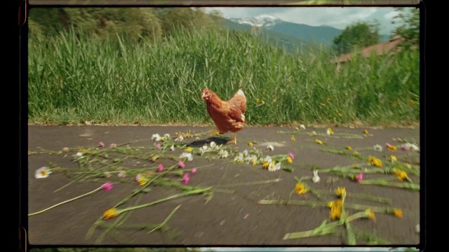 Video Reference: Nature, Chicken, Grass, Rooster, Leaf, Ecoregion, Adaptation, Bird, Galliformes, Organism