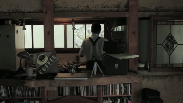 Video Reference: shooting range, technology, window, interior design, Person