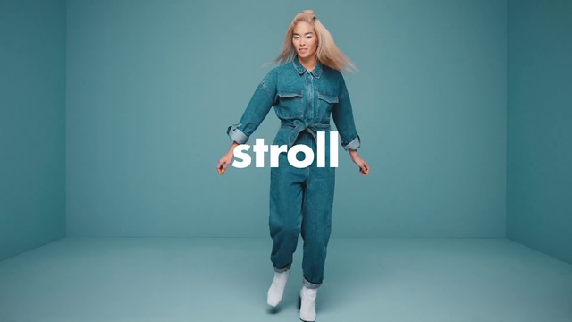 Video Reference: Blue, Action figure, Turquoise, Standing, Joint, Outerwear, Sleeve, Electric blue, Jeans, Jacket