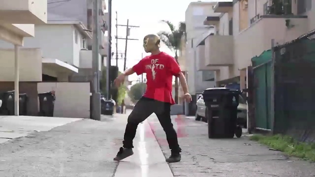 Video Reference: footwear, street, road, recreation, girl, joint, pedestrian, street dance, shoe