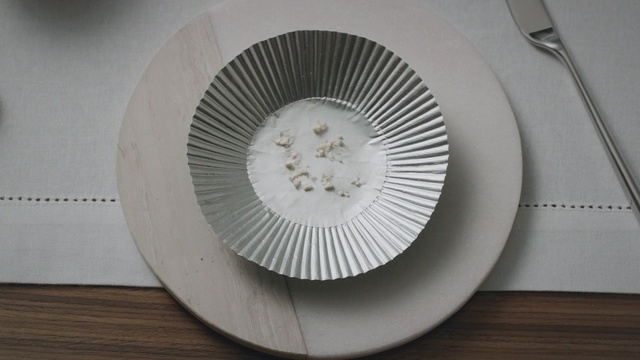 Video Reference: dishware, tableware, plate, porcelain, circle, Person