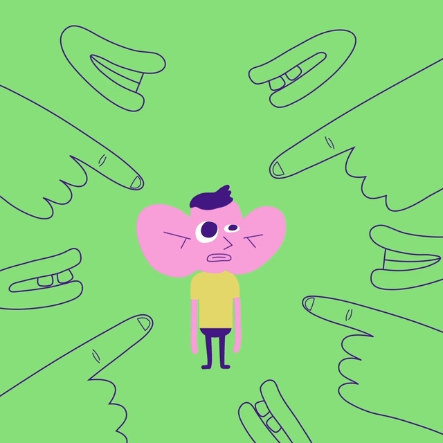 Video Reference: Green, Cartoon, Text, Head, Line, Line art, Illustration, Organism, Hand, Finger, Person