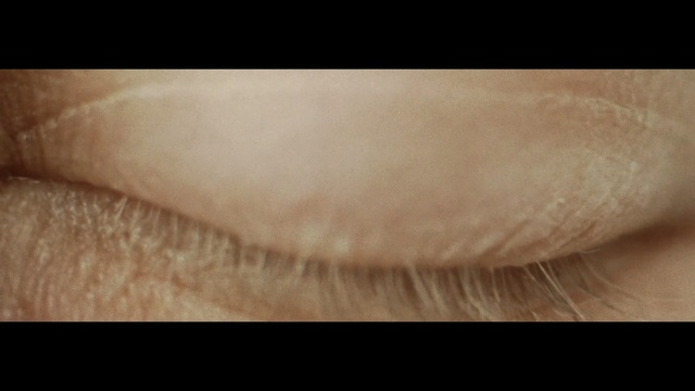 Video Reference: Skin, Eyebrow, Close-up, Lip, Eyelash, Mouth, Flesh, Beige, Indoor, Sitting, Small, Black, Close, Laying, Orange, Table, Food, White, Made, Bed, Tattoo, Red, Cat, Room, Colored