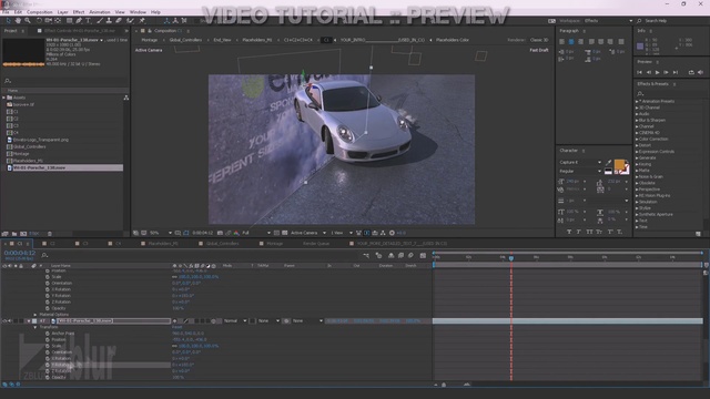 Video Reference: 3d modeling, Vehicle, Automotive design, Car, Digital compositing, Technology, Video editing software, Multimedia software, Animation, Supercar