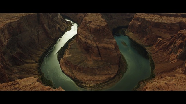 Video Reference: canyon, rock, formation, geology, screenshot, earth, landscape, water, aerial photography, computer wallpaper