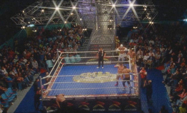 Video Reference: sport venue, structure, arena, audience, boxing ring, basketball court, sports, games, stadium, world, Person