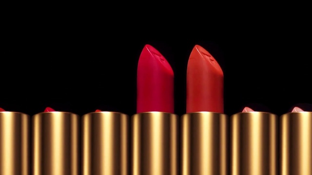 Video Reference: Red, Lipstick, Cosmetics, Material property, Bullet, Tints and shades, Ammunition, Still life photography, Cylinder