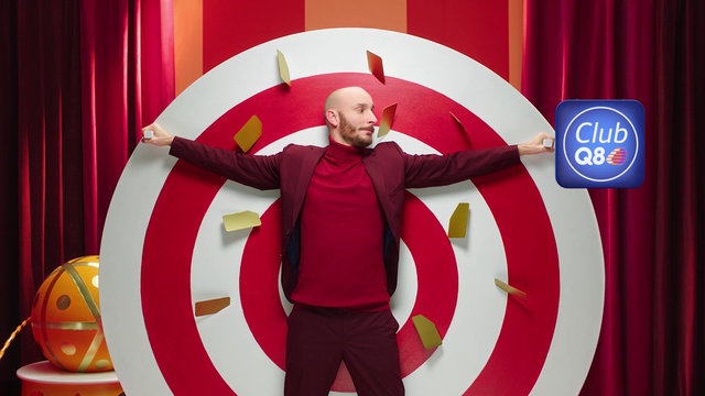 Video Reference: Red, Talent show, Fun, Performance, Games, Circle, Interior design