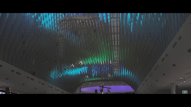 Video Reference: Light, Architecture, Technology, Space, Ceiling, Screenshot
