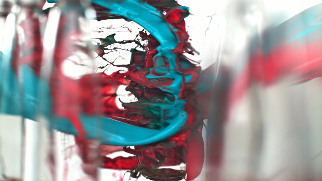 Video Reference: Blue, Red, Water, Turquoise, Colorfulness, Textile, Glass, Graphic design, Art, Person