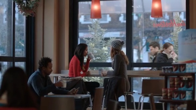 Video Reference: Restaurant, Conversation, Interaction, Event, Coffeehouse, Café, Room, Interior design, Table, Business, Person